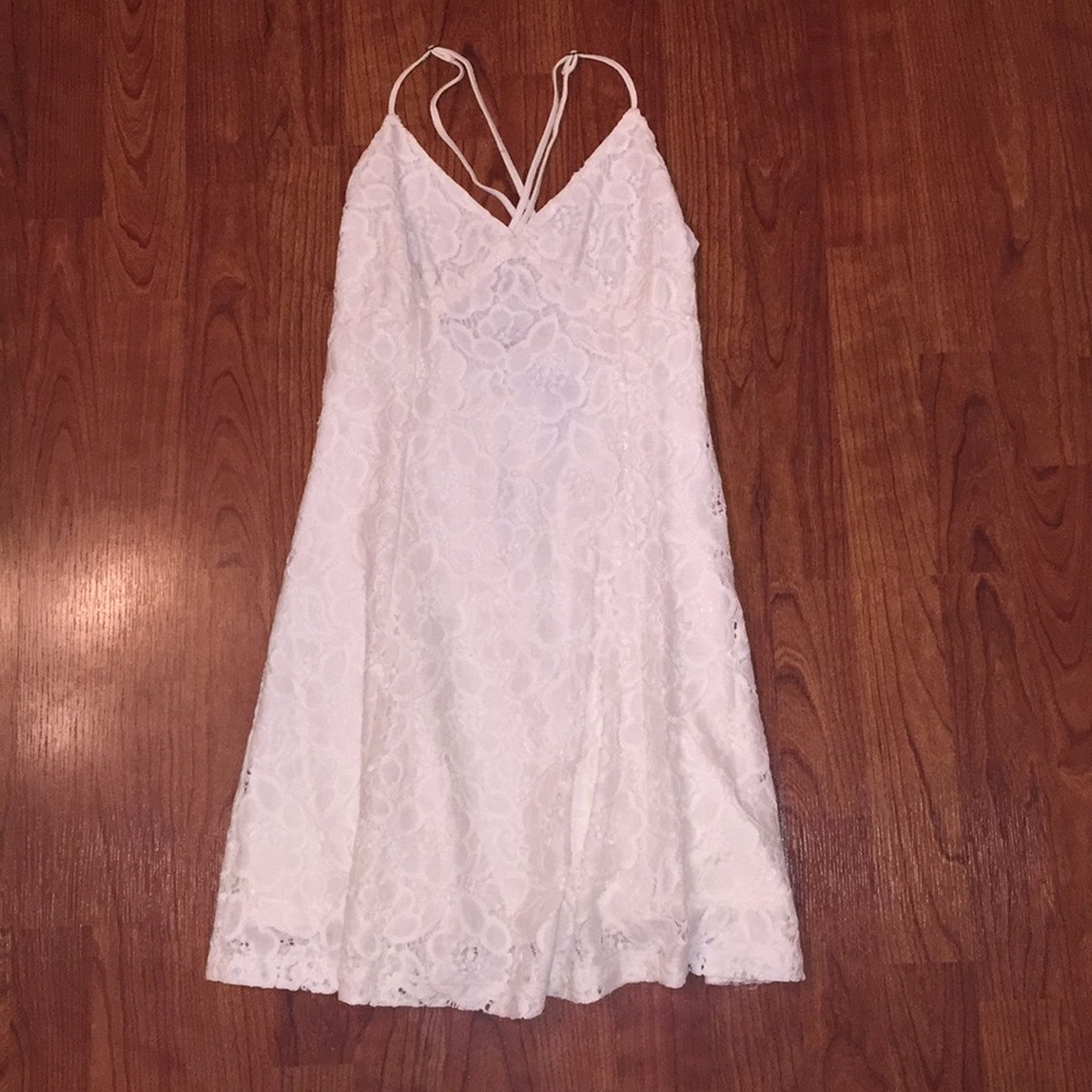 Forever 21 white floral dress